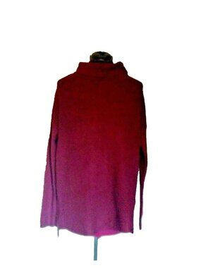 Devotion By Cyrus Women’s Ruby Port Sweater Size S Small High-Low Hem Cowl Neck